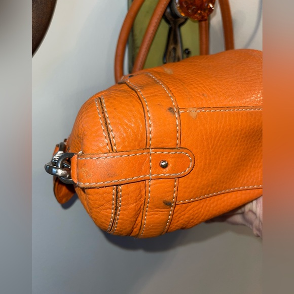 Cole Haan Village Tote. Soft, Orange Leather Bag Perfect For Summer. Beautiful! - Picture 7 of 11